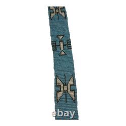 Antique Hand Made Native American Beaded Sash with Tassels