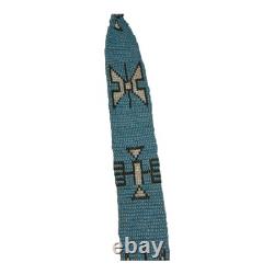 Antique Hand Made Native American Beaded Sash with Tassels