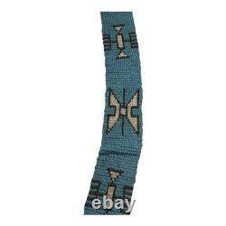 Antique Hand Made Native American Beaded Sash with Tassels