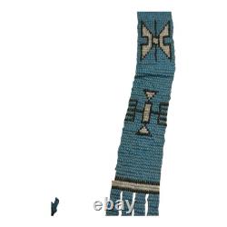 Antique Hand Made Native American Beaded Sash with Tassels