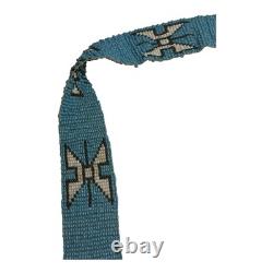 Antique Hand Made Native American Beaded Sash with Tassels