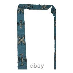 Antique Hand Made Native American Beaded Sash with Tassels