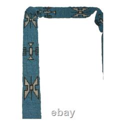Antique Hand Made Native American Beaded Sash with Tassels