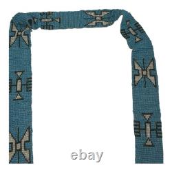 Antique Hand Made Native American Beaded Sash with Tassels