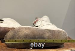 Antique NATIVE AMERICAN BEADED MOCCASINS, MIDCALF HEIGHT, Circa 1940's