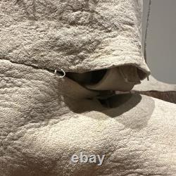 Antique NATIVE AMERICAN BEADED MOCCASINS, MIDCALF HEIGHT, Circa 1940's