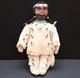 Antique NATIVE AMERICAN SIOUX Indian Beaded Apple head Leather Hide Doll 7 Tall