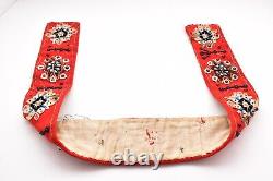 Antique NATIVE AMERICAN Santee Sioux INDIAN BEADED DECORATED BELT / SASH