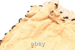 Antique Native American Apache Indian Beaded Leather Hide Pouch Medicine Bag