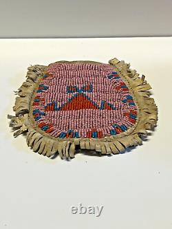 Antique Native American Beaded Bag Pouch 1880's to Early 1900's