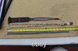 Antique Native American Beaded Bead Strands Belt Pieces & Necklace Display Lot