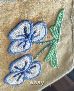 Antique Native American Beaded Gauntlet Gloves Hand Made