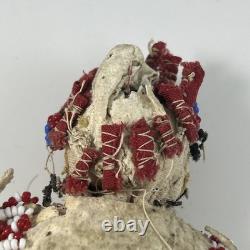 Antique Native American Beaded Hide Doll Buckskin Sioux