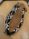 Antique Native American Beaded Hide Pipe Tobacco Bag Cut Steel Beads c1900 Plain