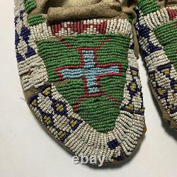 Antique Native American Beaded Moccasins