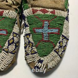 Antique Native American Beaded Moccasins