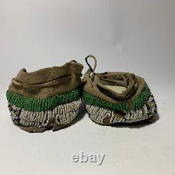 Antique Native American Beaded Moccasins