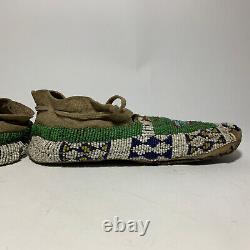 Antique Native American Beaded Moccasins