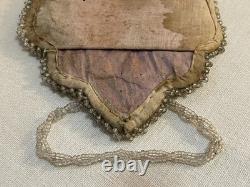 Antique Native American Beaded Picture Frame 1890's to early 1900's
