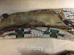 Antique Native American Beaded Sioux Pipebag