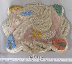 Antique Native American Beaded pin cushion Iroquois Great Lakes 1880 Canada USA