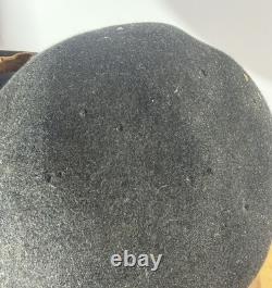 Antique Native American Cowboy Hat with Beaded Arrow Band Western Vtg Billy Jack