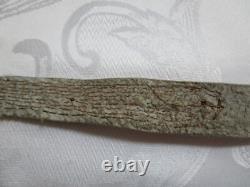 Antique Native American Hand Beaded Handmade Leather Belt 42.5'' Long GC