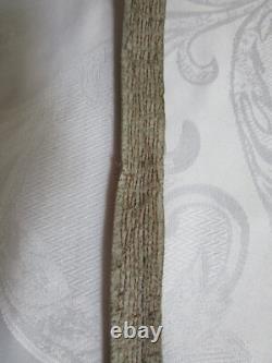 Antique Native American Hand Beaded Handmade Leather Belt 42.5'' Long GC