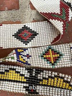 Antique Native American Indian Beaded Bead Work Lot 4