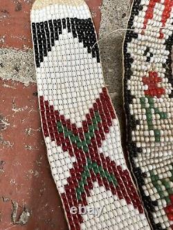 Antique Native American Indian Beaded Bead Work Lot 4
