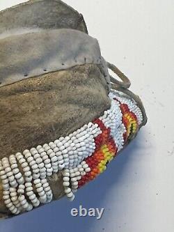 Antique Native American Indian Beaded Infant Moccasins Lot C