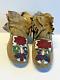 Antique Native American Indian Beaded Moccasins 1890's to 1920s Lot D