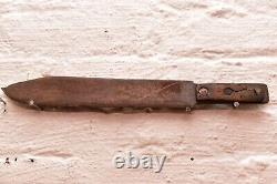 Antique Native American Indian Trade Dagger Bowie Knife, Beaded Sheath 15