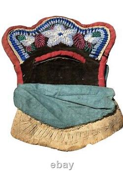 Antique Native American Iroquois Beaded Purse