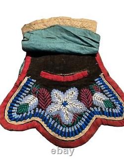 Antique Native American Iroquois Beaded Purse