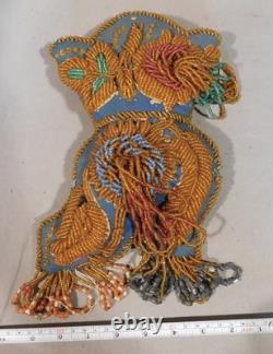 Antique Native American Iroquois Haudenosaunee shoe pin cushion ca. 1890s beaded