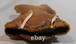 Antique Native American Iroquois Haudenosaunee shoe pin cushion ca. 1890s beaded