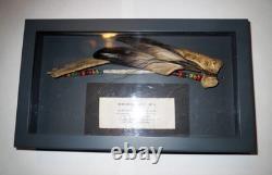 Antique Native American PLAINS INDIAN BUFFALO RIB DANCE BOW Beaded TRADE BEAD