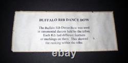Antique Native American PLAINS INDIAN BUFFALO RIB DANCE BOW Beaded TRADE BEAD