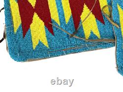 Antique Native American Plains Ceremonial Handmade Beaded Cuffs