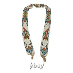 Antique Native American Plains Handmade Beaded Sash