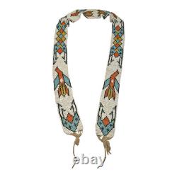 Antique Native American Plains Handmade Beaded Sash