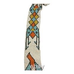 Antique Native American Plains Handmade Beaded Sash