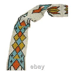 Antique Native American Plains Handmade Beaded Sash
