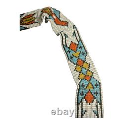 Antique Native American Plains Handmade Beaded Sash