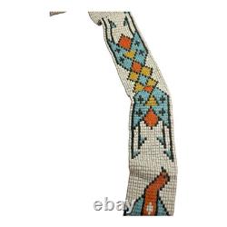 Antique Native American Plains Handmade Beaded Sash