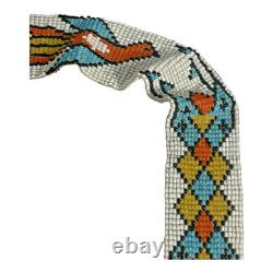 Antique Native American Plains Handmade Beaded Sash
