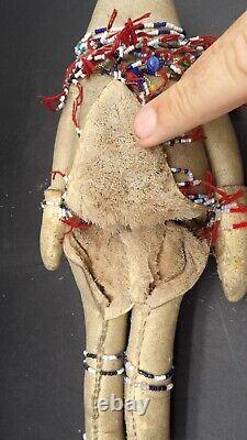 Antique Native American Plains Indian Beaded Female Doll