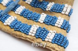 Antique Native American Plains Indian Beaded Lakota Sioux Tobacco Bag 7.5