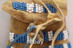 Antique Native American Plains Indian Beaded Lakota Sioux Tobacco Bag 7.5